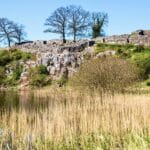 Lilleborg. Die Ruine der kleinen Burg auf Bornholm